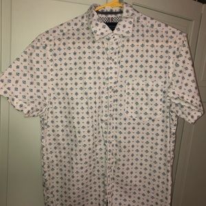 Denim & Flower Medium Short Sleeve Button up